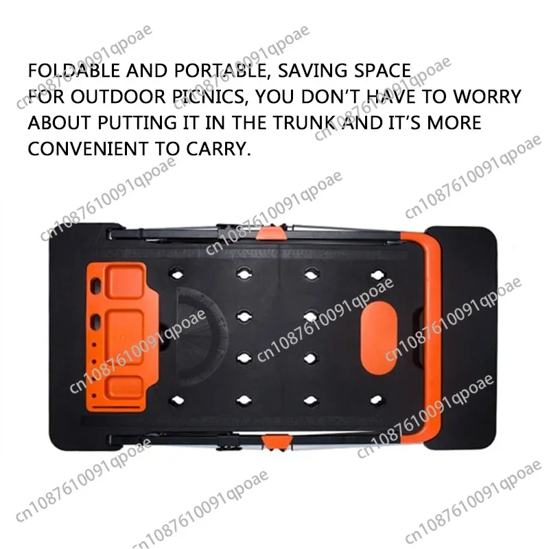 7-In-1 Multifunctional Workbench Diy Console Trolley Stainless Steel Horse Stool Scaffolding Mobile Platform