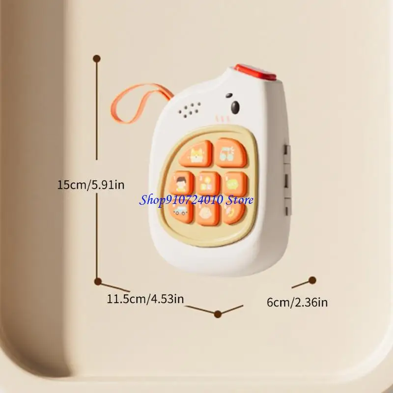 Giocattolo interattivo attività sensoriale interattivo del tabellone telefonico musicale elefante 77HD per il bambino