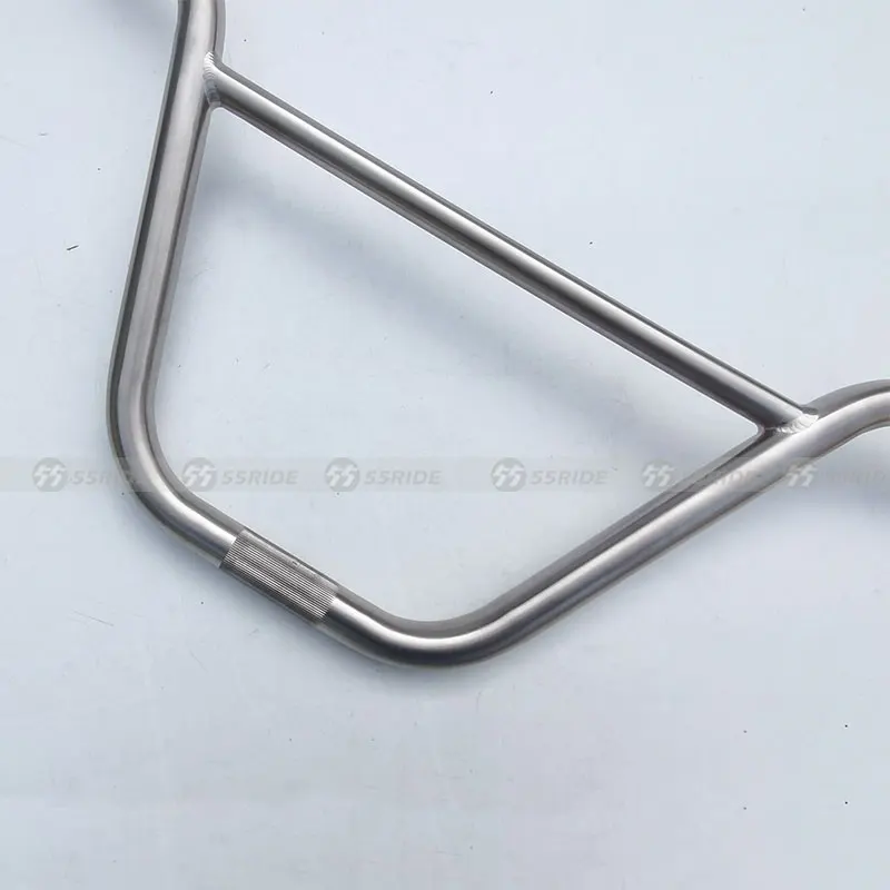 55RIDE Titanium BMX Handlebar,  Lightweight Freestyle Bike BMX Bars, Single-speed Bicycle Parts, Extreme Sports, 800mm