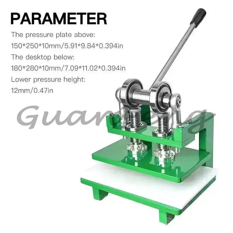 Small Manual Die Cutting Press, Hand Punching Machine with Molds for Leathercraft Fabric Cutting & Hole Punch