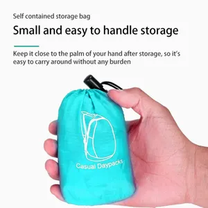 Ultraleve Faltbeutel von Frauen von Dwater -Proof -Männern Hochvolumen Wasserleuchte Rucksack Reisetaschen im Freien Sporttagespack 12 Hauptverkaufstaschen - №2