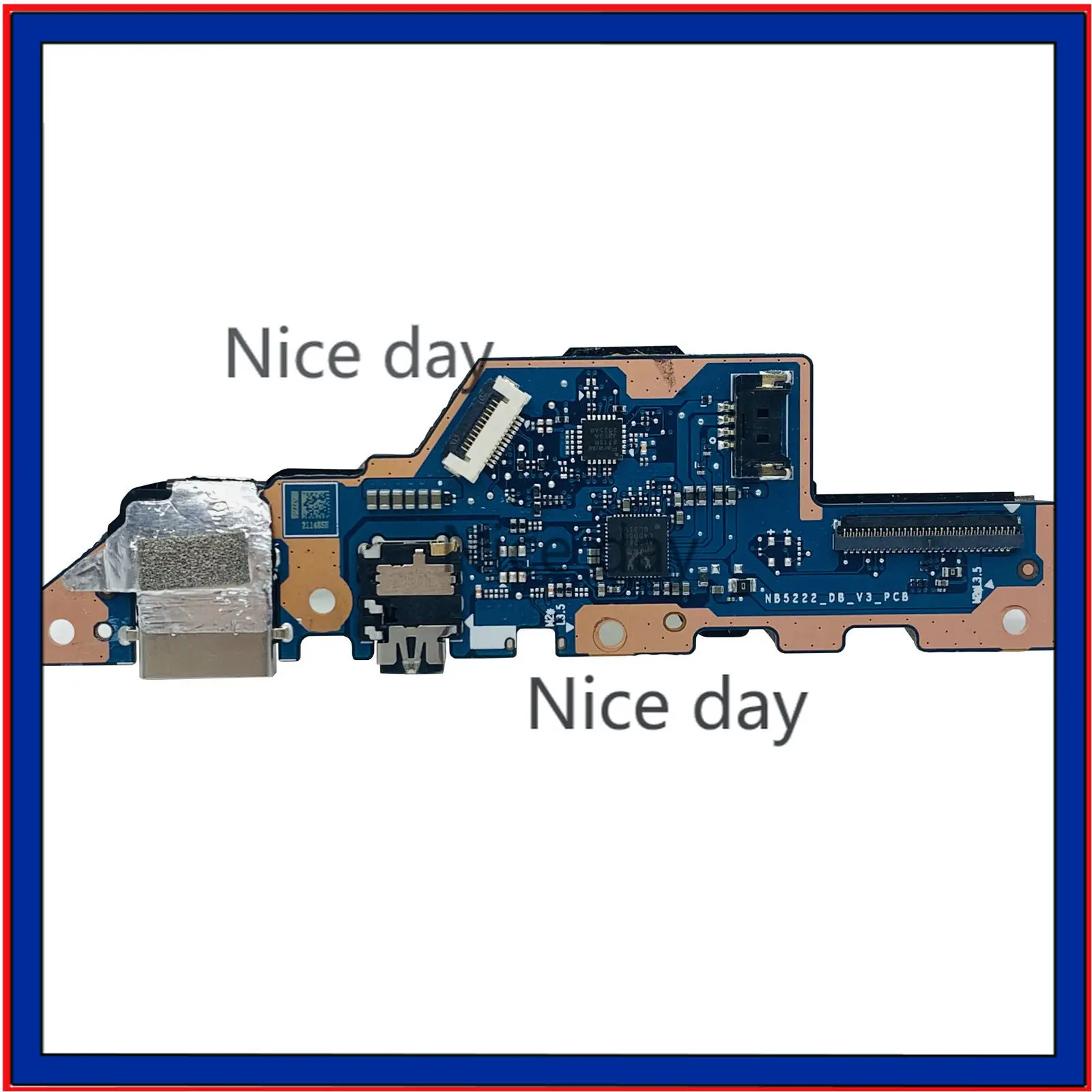 Para HUAWEI MateBook X Pro portátil USB ADUIO IO placa NB5222 NB5222_DB_V3_PCB