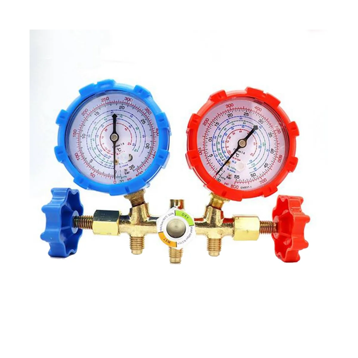 R410A 3 Way AC Diagnostic Manifold Gauge Set for Freon Charging Fits R-404A R-134A Refrigeration Manifold Gauge Air