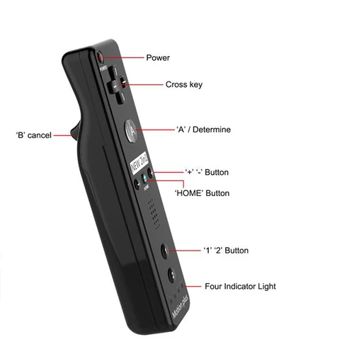 Imagen 2 del producto Mando a distancia inalámbrico para Wii Nunchuck con mando inalámbrico Motion Plus para consola Wii Joystick Joypad