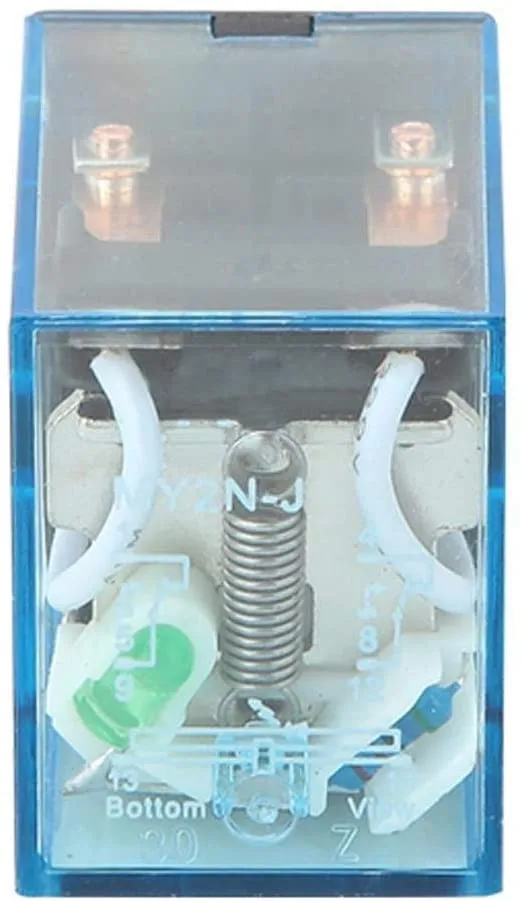 10pcs Power Relay 2 ON 2 OFF 24V 8 Pin Coil Copper Coil DC DPDT Strong Conductivity W Shell 10A HH52P Miniature