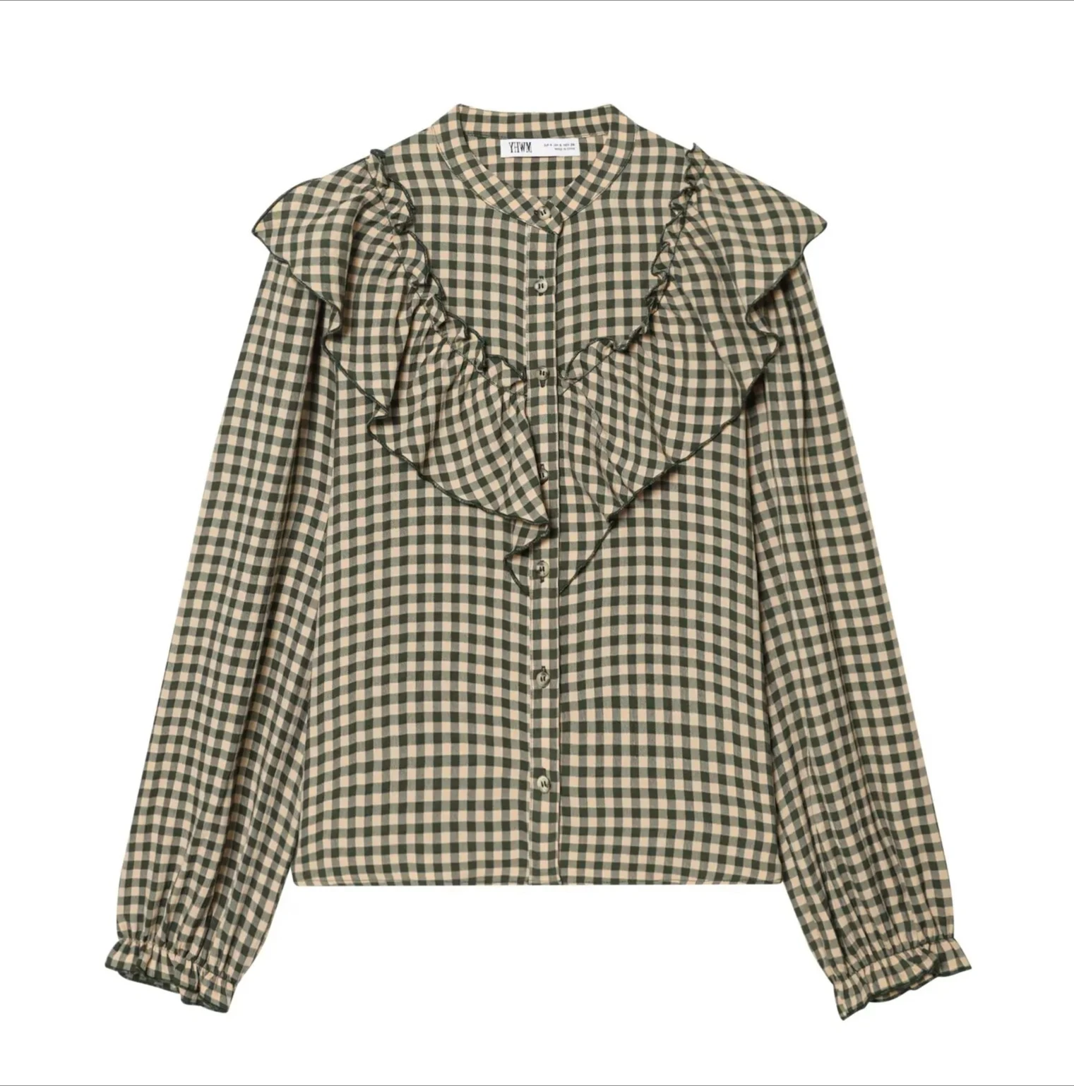 موضة جديدة طويلة الأكمام المرأة عادية فضفاض منقوشة قميص وبلوزة امرأة بلايز شيك موضة قمصان أسلوب بسيط للنساء