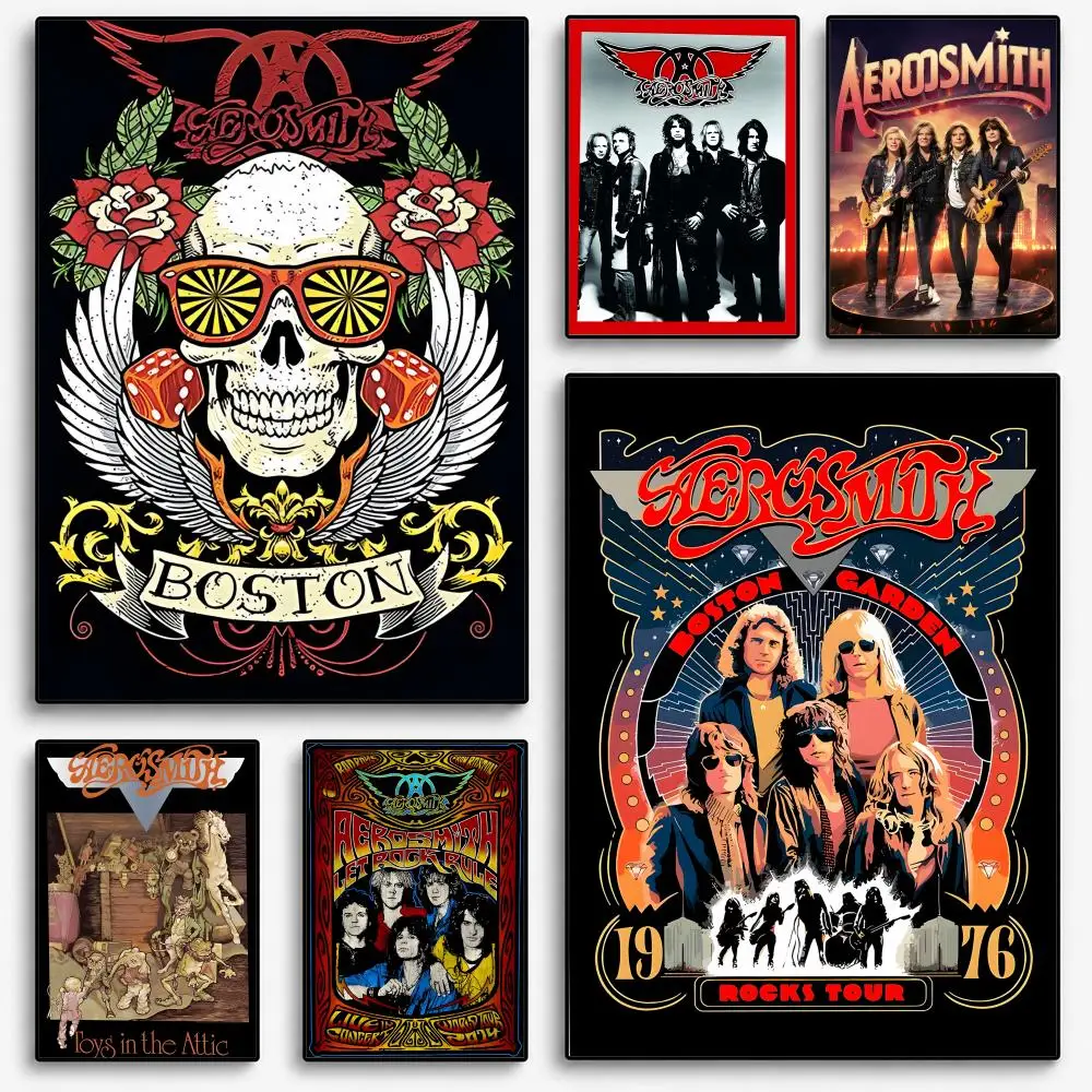 A-AEROSMITH Band Poster Room Home Decoration Interior Wall Art Printing Garage Posters Gift