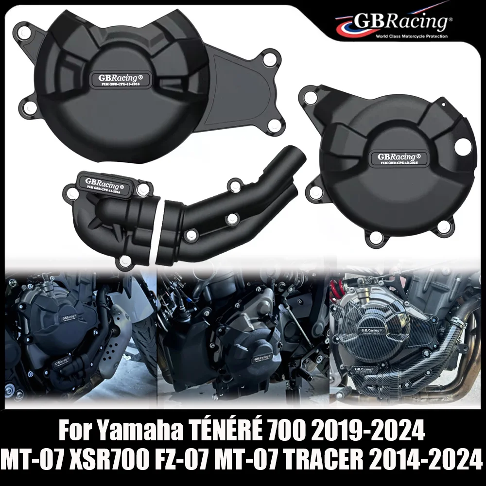 

GBRacing For Yamaha MT-07 XSR700 FZ-07 MT-07 TRACER 2014-2024 TÉNÉRÉ 700 2019-2024 Motorcycles Engine Protection Cover