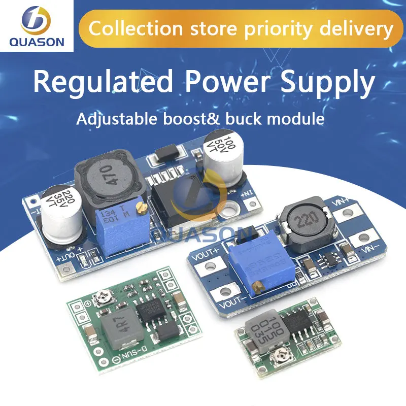 DC-DC Voltage stabilized power supply module Adjustable boost& buck voltage regulator module LM2596S-ADJ MT3608 MP1584EN