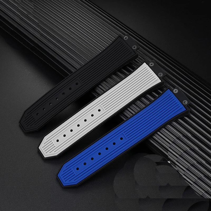 For Hublot Big Bang Series High Quality Silicone Watch Strap Watch Wrist Bracelet Watch  27mm-17mm Men Women Watchband