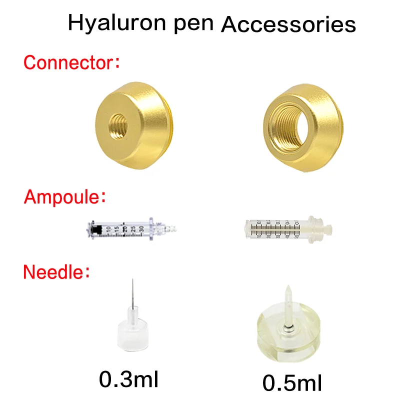 2-in-1 Hyaluron-Pen-Set 0,3ML 0,5ML Zerstäuber Einstellbarer Druckstift Anti-Falten Wasser Hautpflege-Tool Lippenverdickung Heimgebrauch – Detail 5
