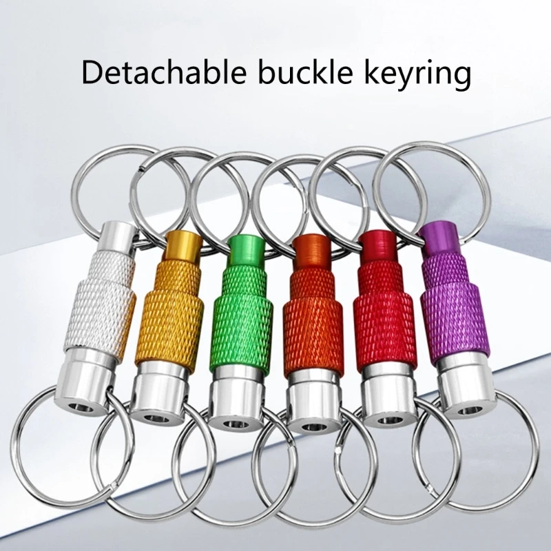 Pull-Apart Key Rings Double Detachable Keyrings Quick Release Keychains Removable Dropship