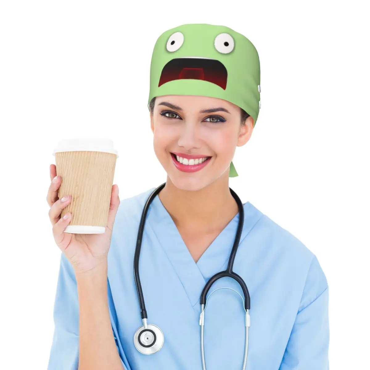 Kerbin, We Have A Problem Scrub Hat Doctor Working Surgical Cap Unisex Adjustable Nursing Caps for Dentist