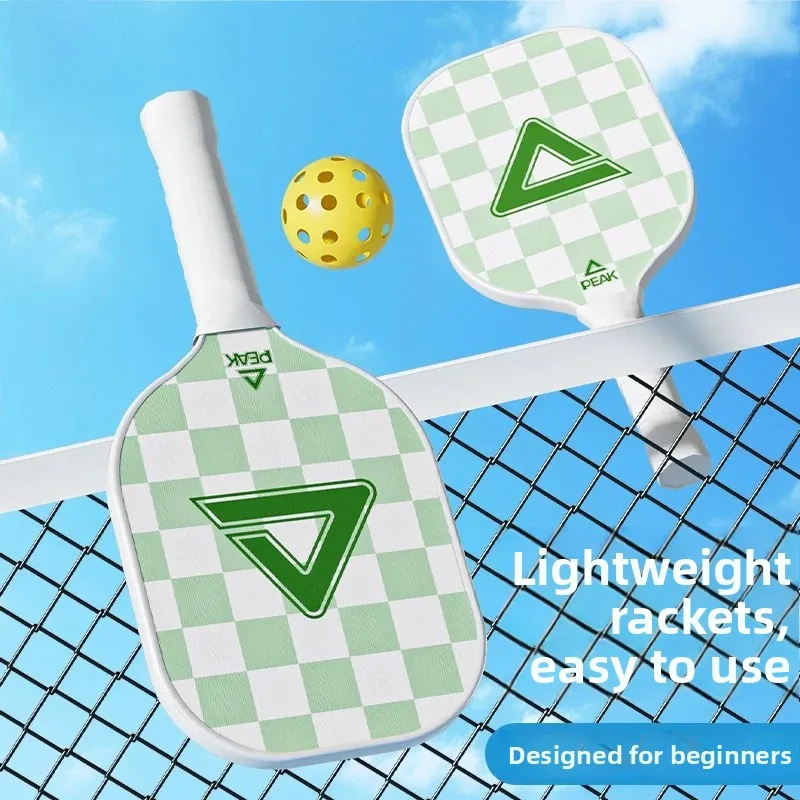 peak-pickleball-racket-full-set-sports-training-competition-adult-children's-all-inclusive-equipment-uv-printing-hard-wood-frame