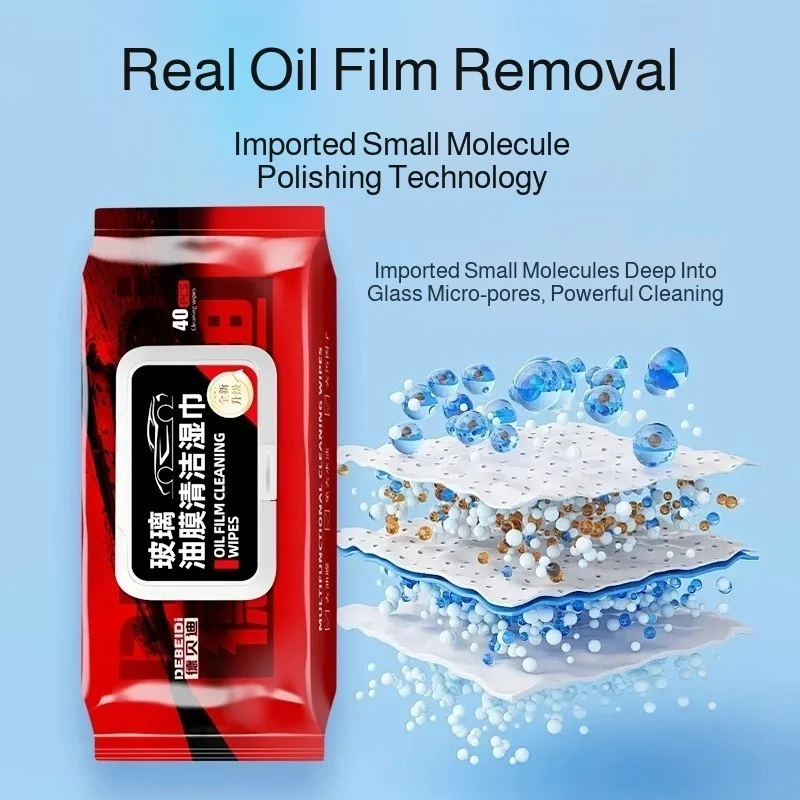 مناديل مبللة صديقة للبشرة، طبقة إزالة الشحوم من الورق، إزالة ناعمة من الغبار، مناديل زجاجية مقاومة للماء، طبقة تنظيف زجاجية