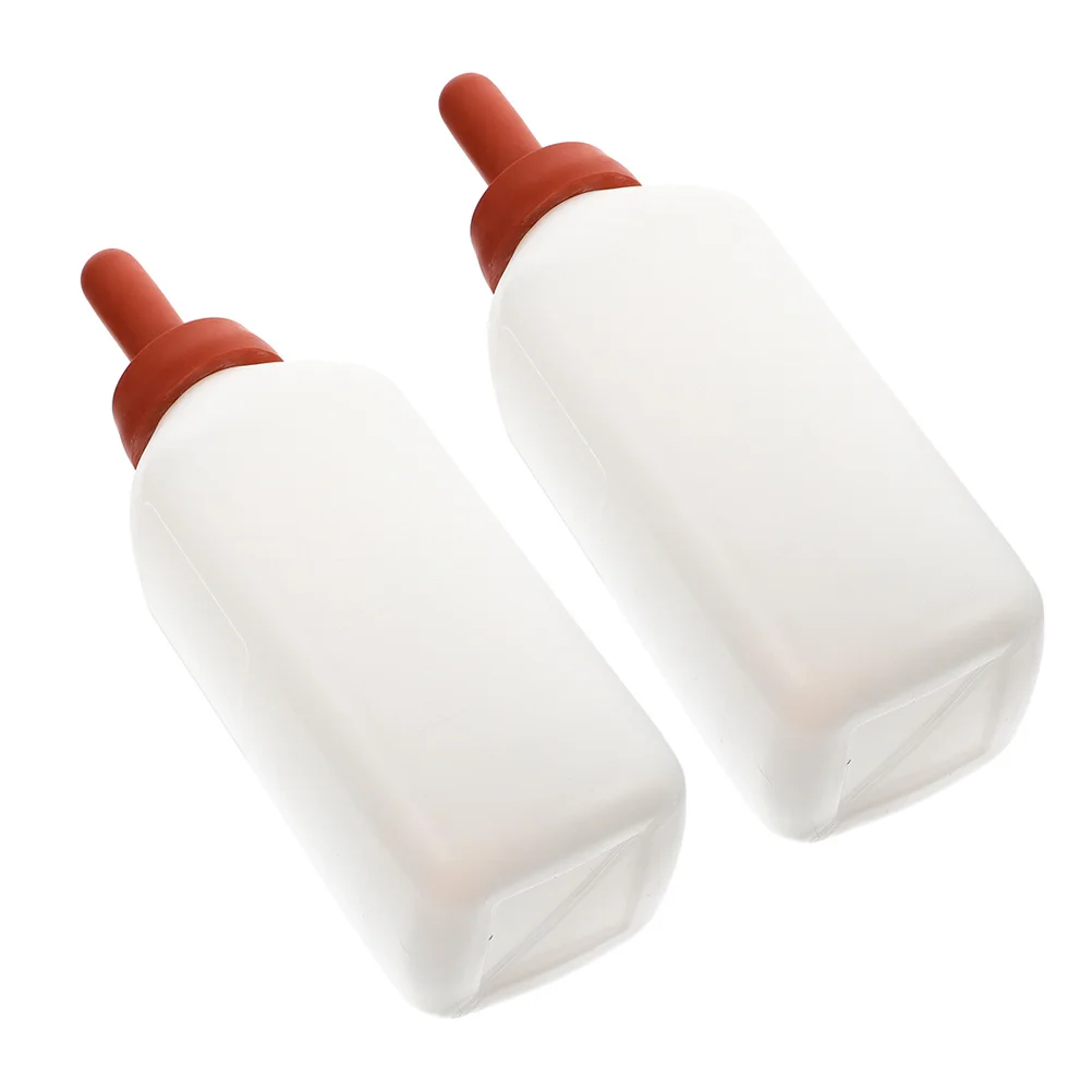 

2Pcs Calf Bottle Feeder Animal Nursing Bottle 2L Rubber Nipple Efficient Feeding Device Newborn Calves Lamb Goat Baby Animal