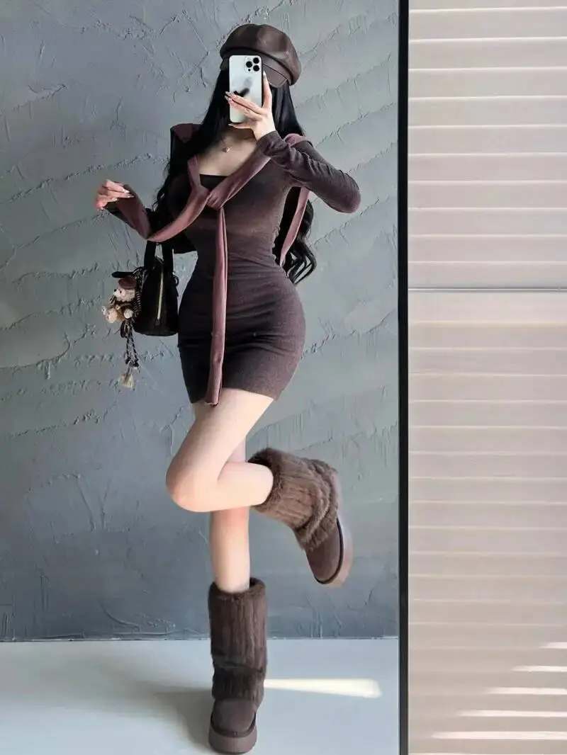 

Ленивый стиль, однотонная женская шаль, новинка 2024, весенне-осенняя вязаная маленькая шаль в сочетании со светром, рубашкой, жилетом-майкой ZHT7