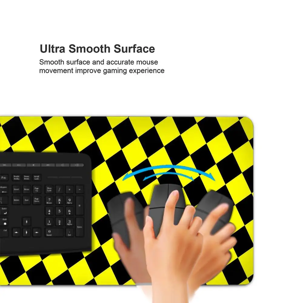 Black And White Checkered Mousepad Gamer Gaming Laptops Mausepad Mouse Pad Computer Mouse Ped Pc Accessories Rubber Mat Deskmat