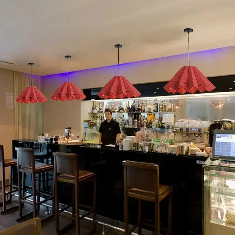 Danish Designer Sound-absorbing Felt Chandelier Showroom B&B Hotel Room Lamp Office Club Western