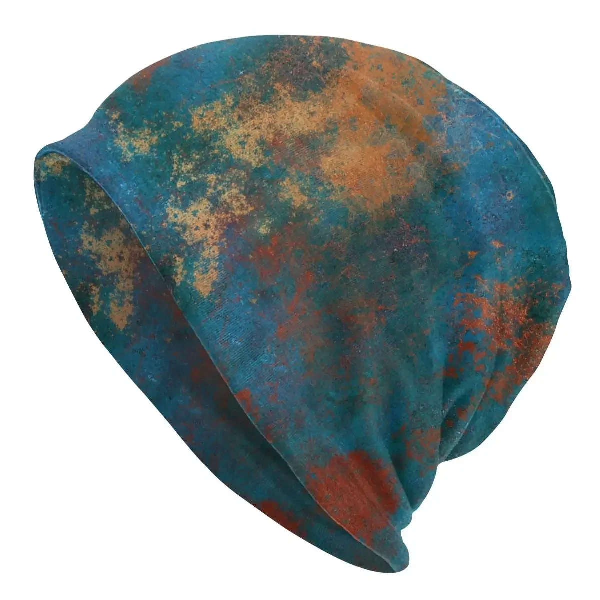 Abstract Grunge Patina Texture Vintage Bonnet Hat Outdoor Skullies Beanies Hat for Men Knitted Hat Warm Head Wrap Unisex Cap