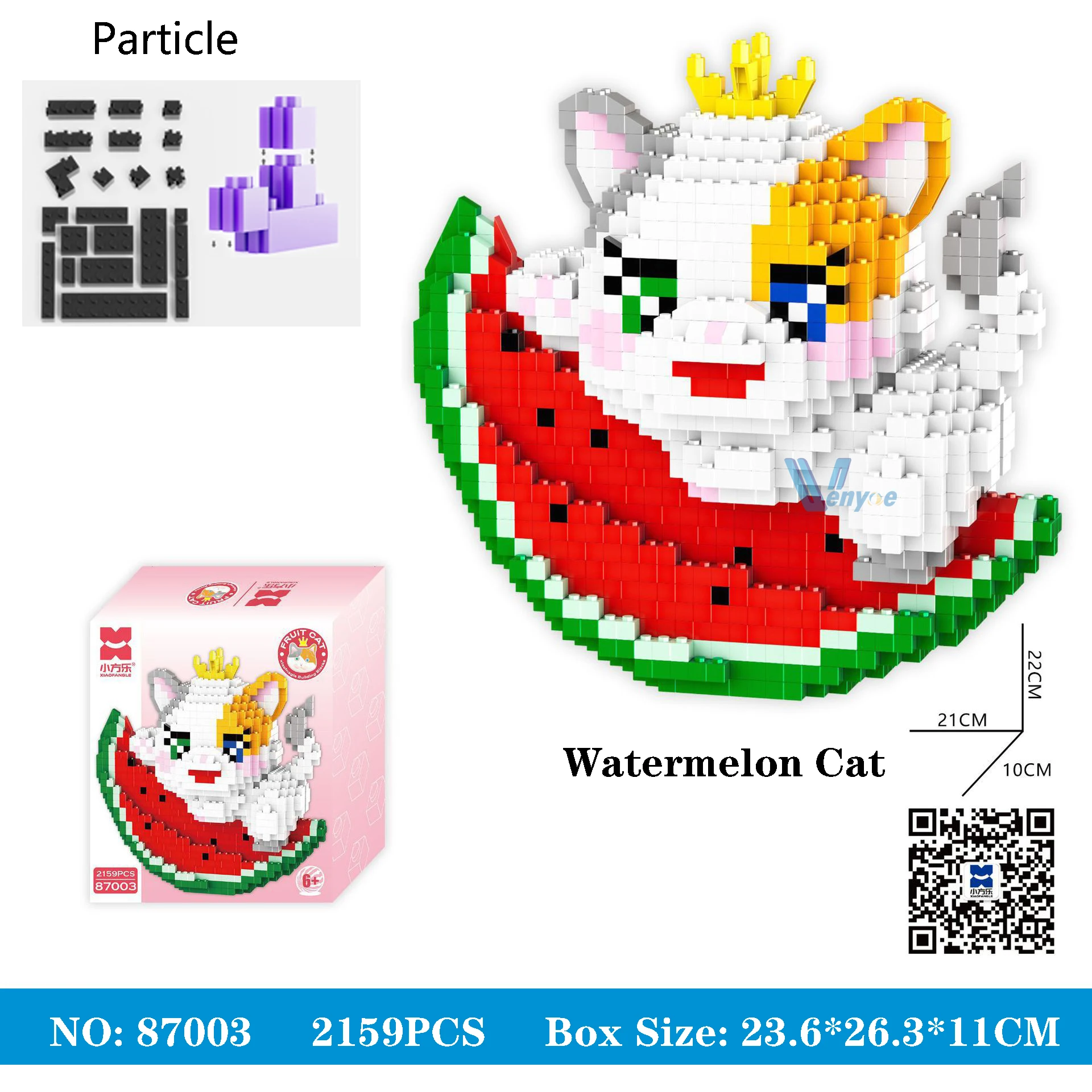 Kawaii Magician StellaLou LinaBell Building Blocks Cinnamorol Assembled Mini Brick Fruit Orange Cat Figure Toys For Kid Gift