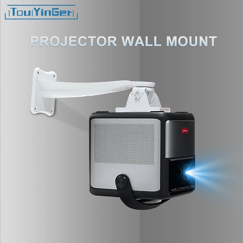 Touyinger Projector accessories Brackets Wall Ceiling Mount X-wall 360 degrees Adjustable Projector hanger Holder Loading 2KG