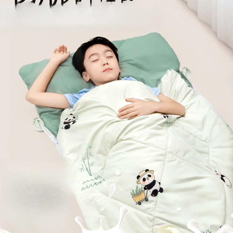 

First grade primary school students lunch break sleeping bag middle and large children outdoor camping portable quilt school