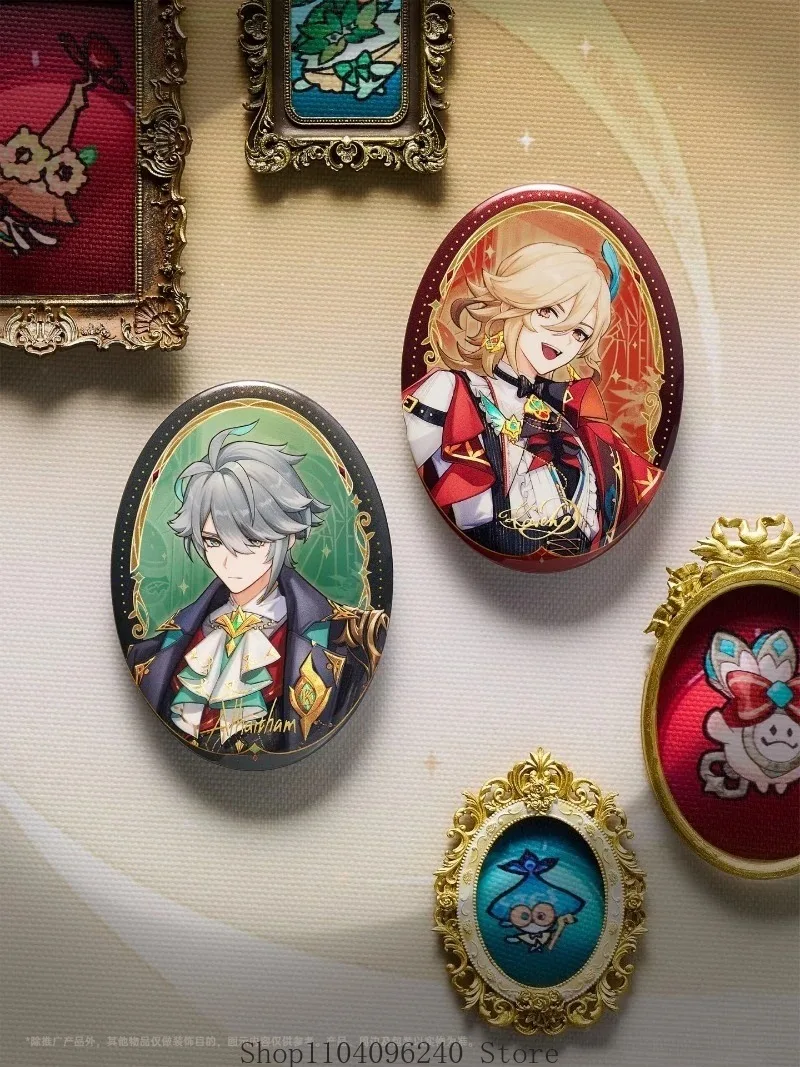 Oficjalne Anime Genshin Impact X KFC Cosplay Alhaitham Kaveh Akrylowe Stojaki Podstawki na Kubki Odznaki Zamek Wiaderko