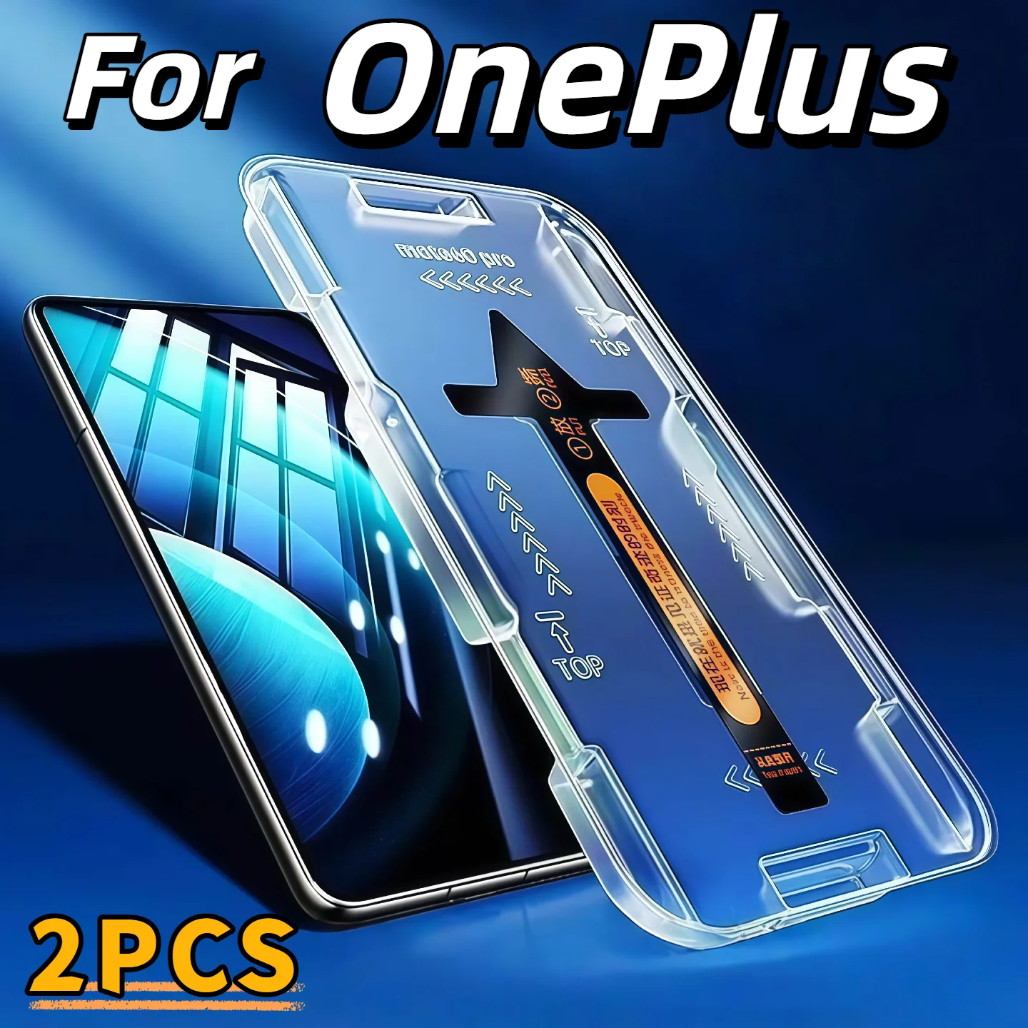 2 Stück für OnePlus 13 12 11 10 9 8 Ace 3 2 Pro 1+ HD klares gehärtetes Glas Displayschutzfolie Anti-Kratzer mit einfacher Installation Kit
