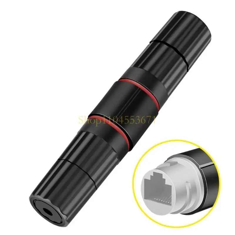 Best Seller RJ45 Waterproof IP67 Ethernet Network Cable Connector Double Head Outdoor Lan Coupler Adapter Female for Cat5 6 7