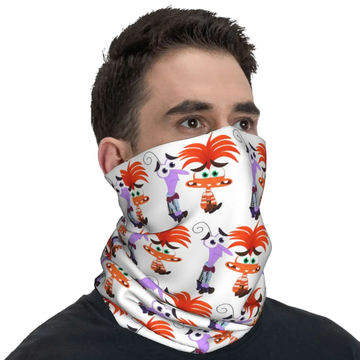 Anxiety Inside Out With Friend Bandana Fashion Bicycle Mask Outdoor Sports Anti-UV Balaclava Graphic Seamless Face Cover Mask