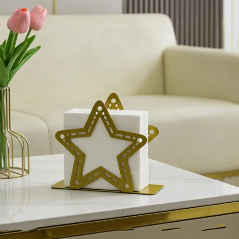 

1Pc Elegant Metal Iron Napkin Holder Paper Drawer Storage Bracket Organizer For Kitchen Home Restaurant Dining Tabletop