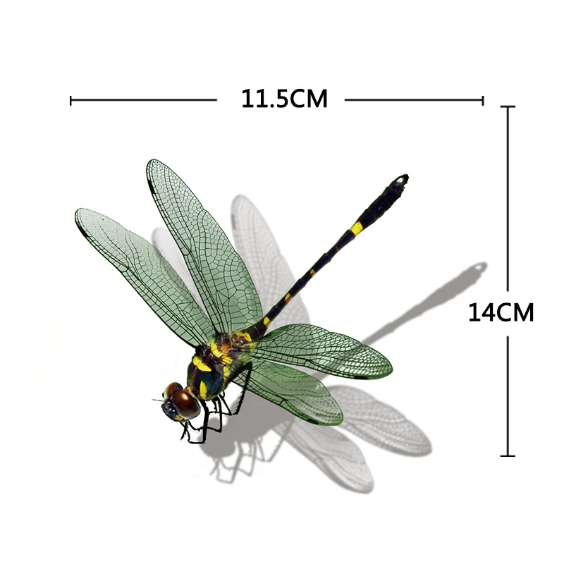 ثلاثية الأبعاد الحشرات الاصطناعية دراجة نارية ملصقات الجبهة القلنسوة خزان الوقود الجانب Fairings الديكور شارات الفينيل الحيوان اكسسوارات السيارات