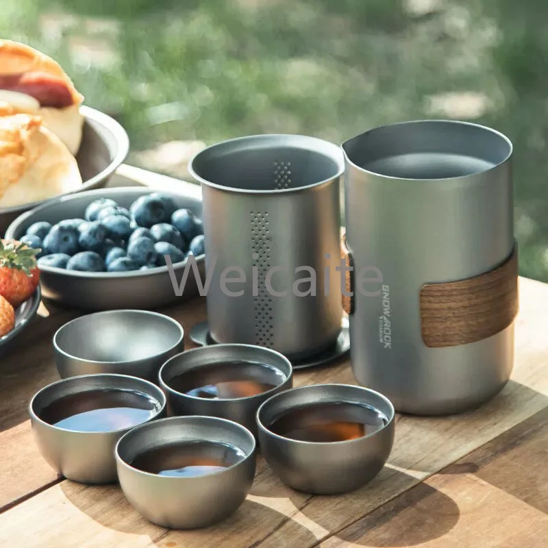 

Pure Titanium Travel Tea Set