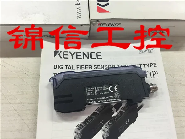 Новый оригинальный оптоволоконный усилитель KEYENCE/KEYENCE FS-V33C KEYENCE, настоящий снимок