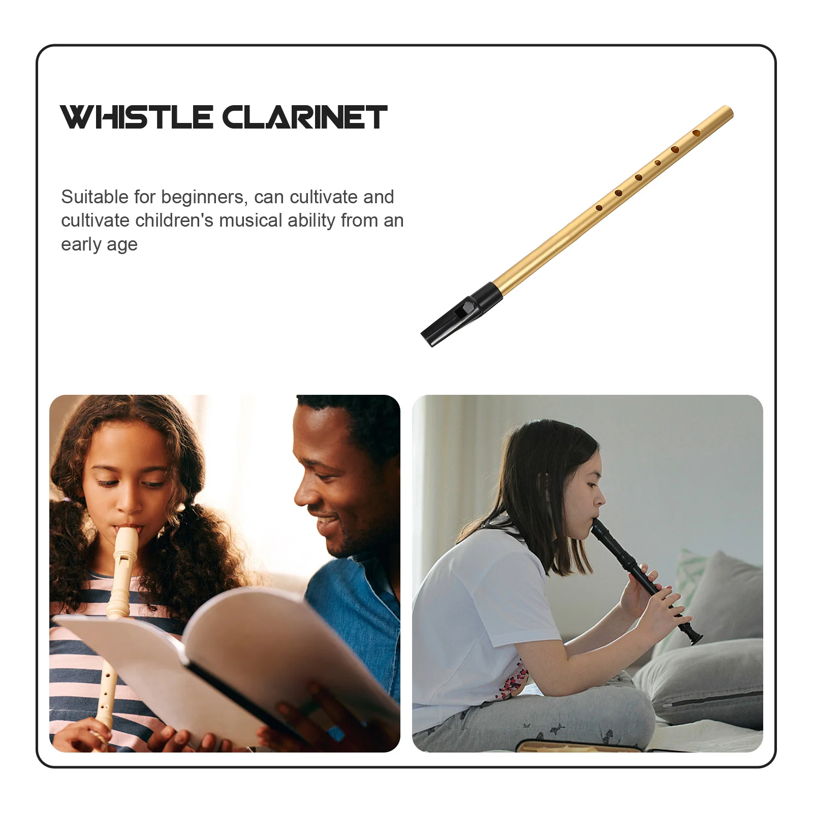 

C-tuning Treble Straight Flute Soprano Recorder Instrument Musical for Instruments Wind Mini Recorders Small Resin