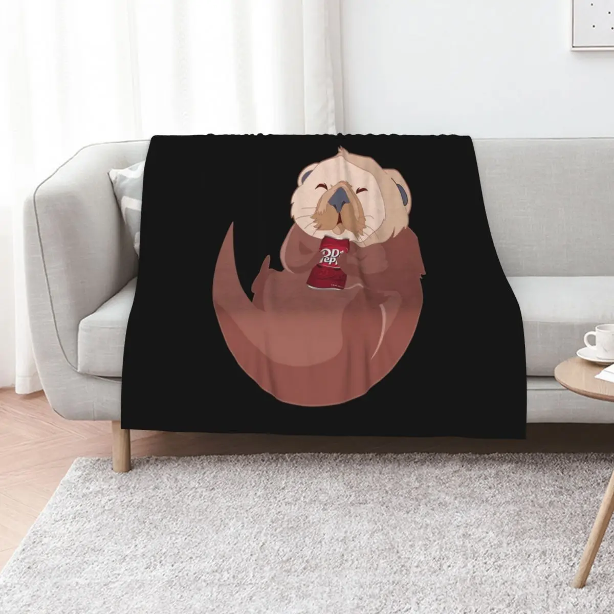 Otter + Dr. Pepper \t \t Throw Blanket Bed covers Summer Beddings Luxury Thicken Polar Decorative Sofa Travel Blankets