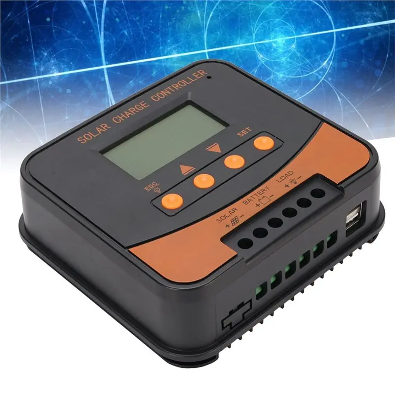 B27B Auto Switching 12V 24V Solar Panel Charging Controller 10A MPPT For GEL SLA LFP LI Battery USE