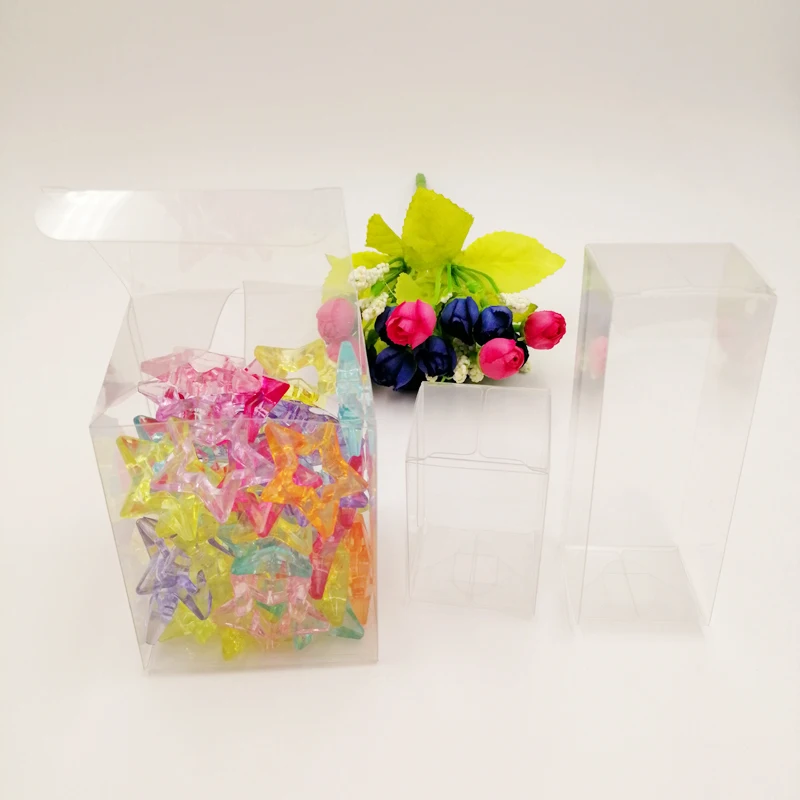 Transparent Plastic Storage Box, Clear PVC Gift Box, Packing Candy, Christmas, Wedding Gift Boxes for Jewelry, AAB, 50Pcs