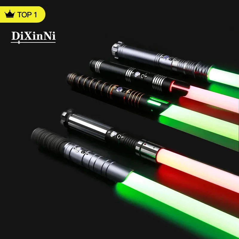 

RGB Metal Lightsaber Laser Espada Sabre De Luz Sword Rave Weapon 12 Colors Change 5sets Soundfonts Force FX FOC Blaster Toy