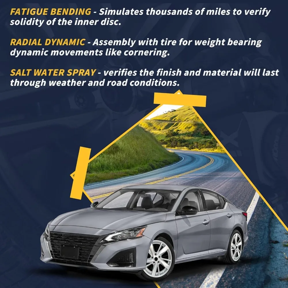 جنوط عجلات من سبائك الألومنيوم الفضية مقاس 17 بوصة مناسبة لنيسان ألتيما 2013 2014 2015 2016، ALY62593U20N، مواصفات مخزون OE