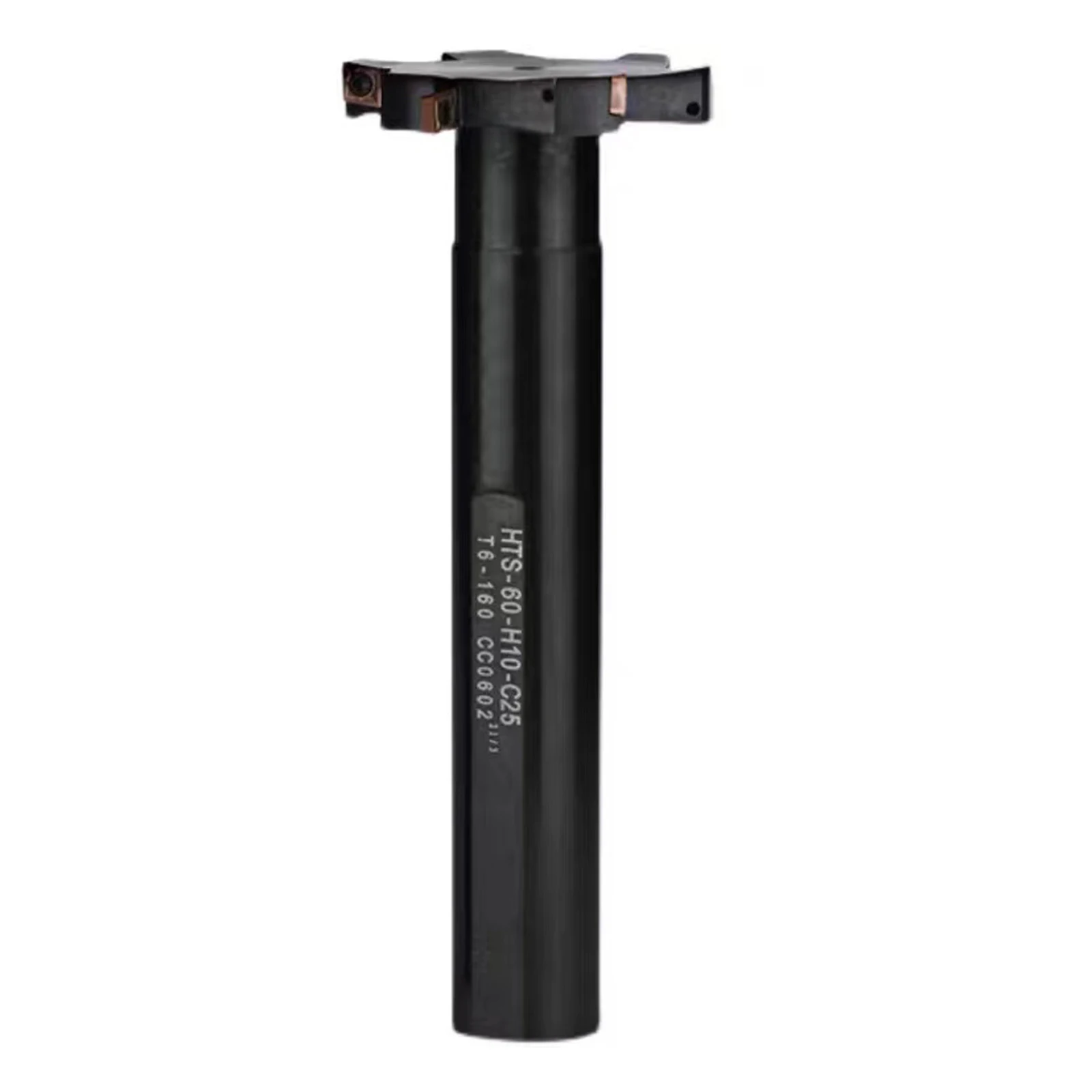 T-Slot Milling Cutter Shank HTS Type for CNC Machining Center, Extended Straight Shank Arbor with Triple Flute Grooving Tool