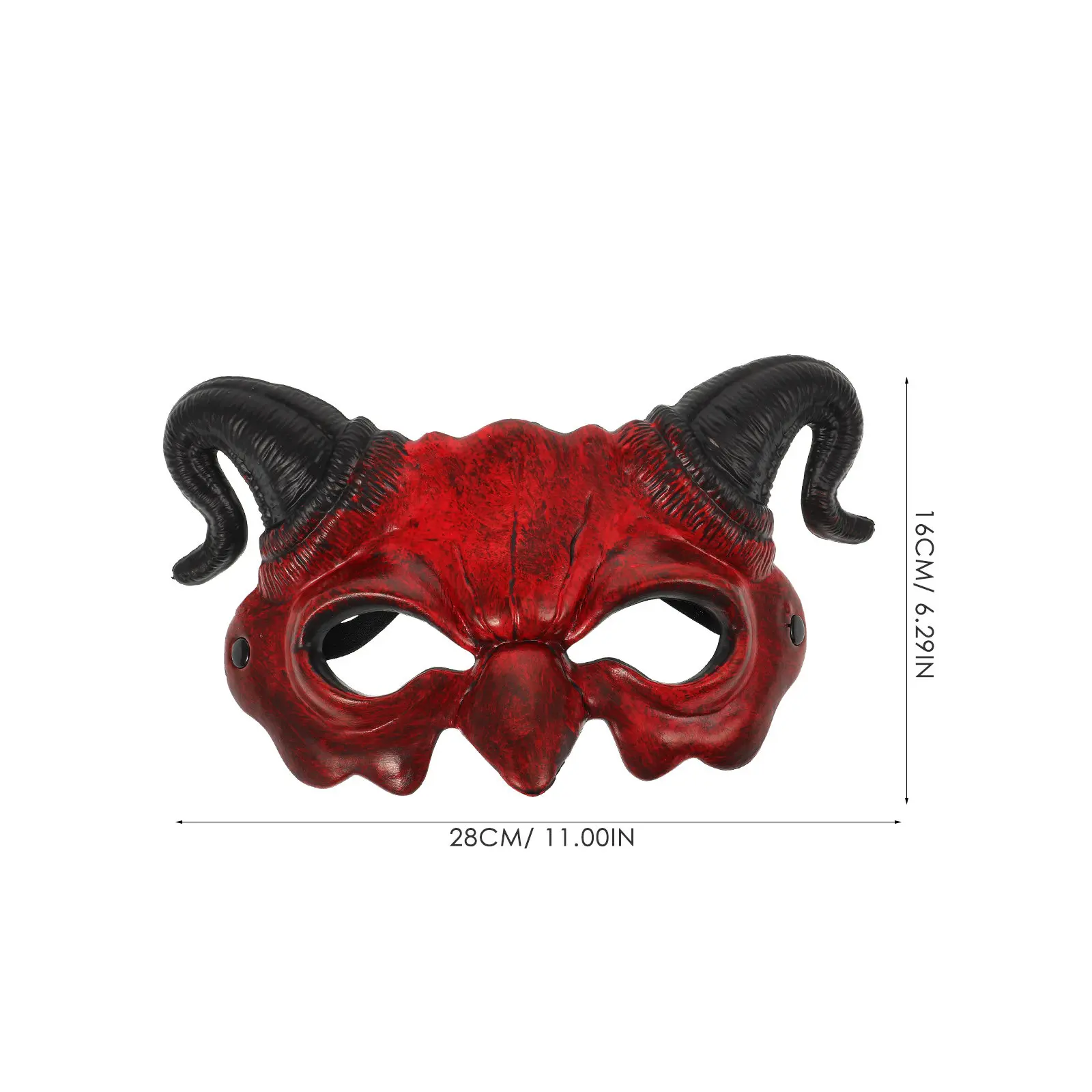 Creepy Face Mask Halloween Goat Horn Horror Masquerade Scary Half Costumes for Men