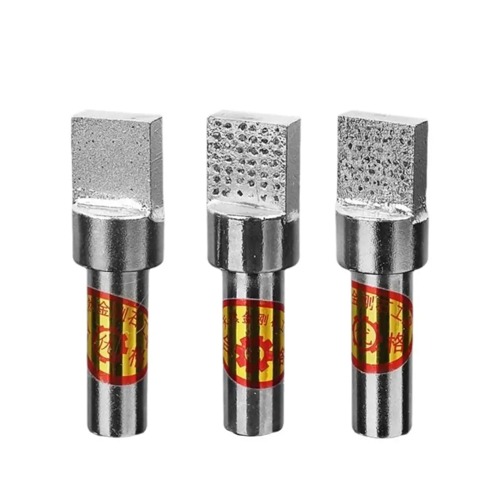 Nuovo comò con mola a testa quadrata, gambo da 10 mm, pietra rivestita di diamante, penna da comò, disco abrasivo, centratura