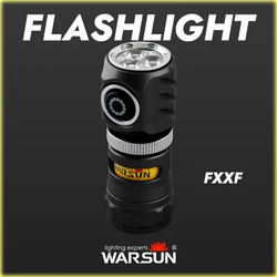 Warsun 3*SST20 LED Flashlight Rechargeable 18350 Super Bright Torch USB Light Waterproof for Hiking Camping