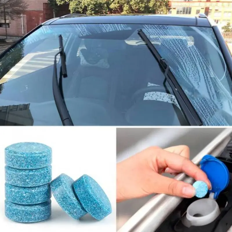 

50Pcs Car Windshield Cleaner Car Effervescent Tablet Glass Water Solid Cleaner Universal Automobile Accessories Spray Cleaner