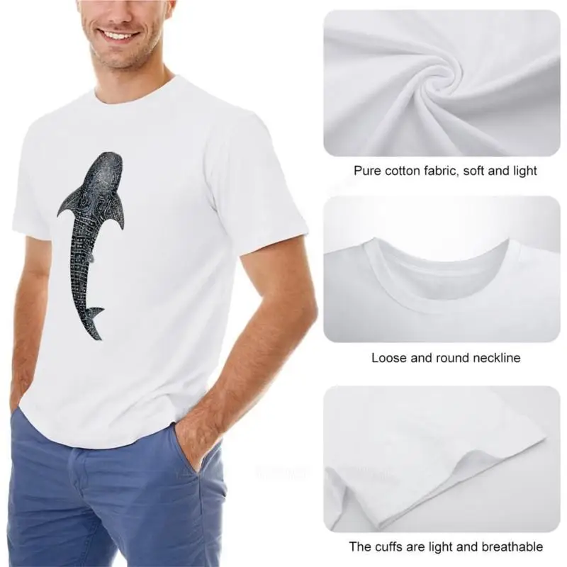 Whale shark for divers, shark lovers and fishermen T-Shirt tees Short sleeve tee mens t shirts black t-shirt mens cotton tops