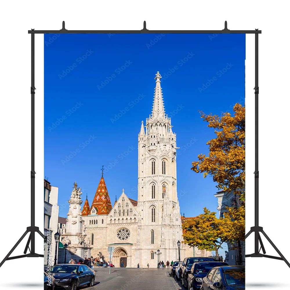 NITREE Art Cloth Background European Landscape Famous Scenic Spots Street Night Scene Photography Background Props OZ-20