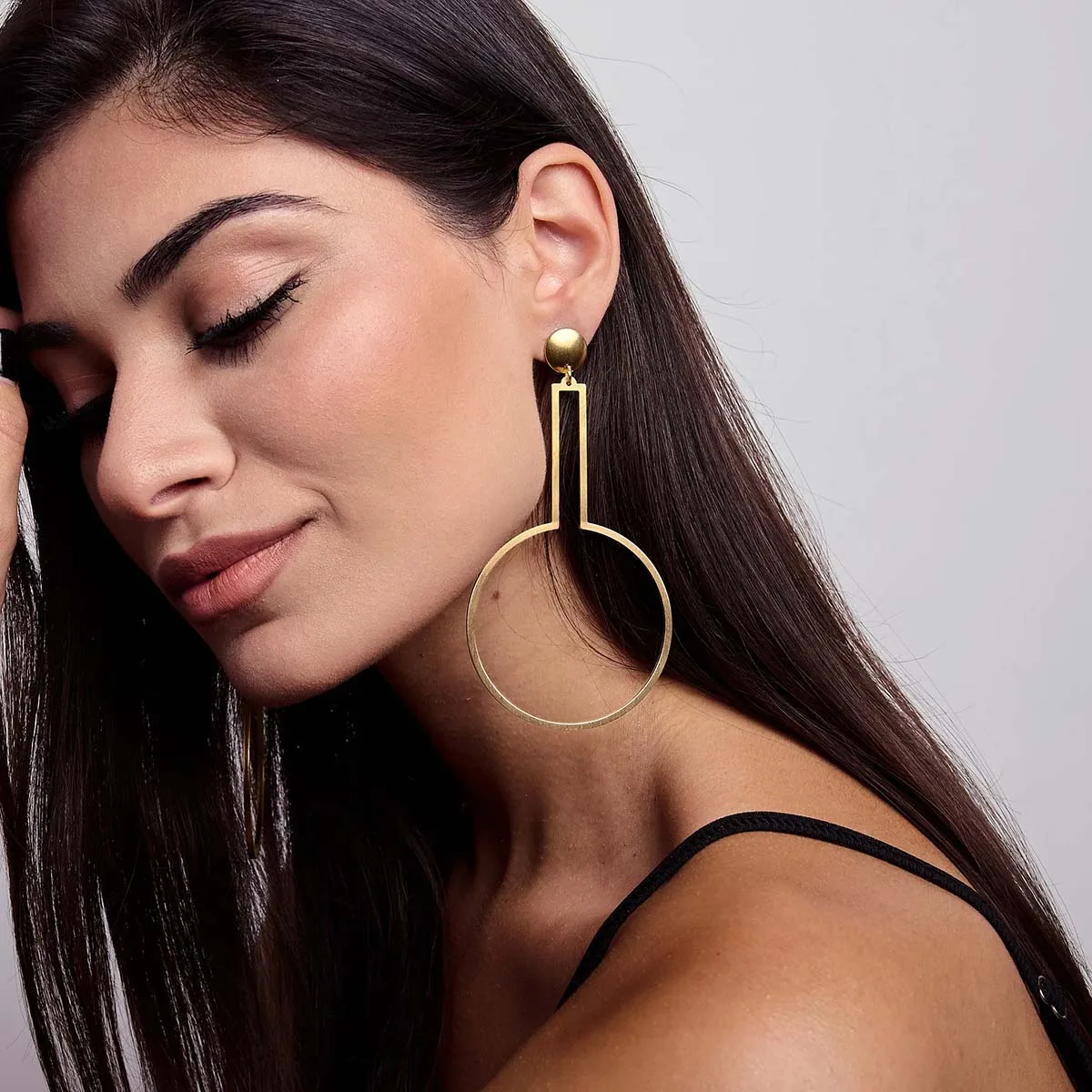 

Dangle Overised Earrings, Exaggerated Africa Large Geometric Earrings, Engraving Custom Name, Art Deco Jewelry, Stainless Steel