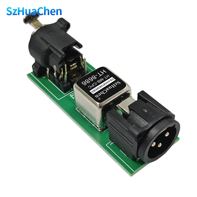 Professional Audio Isolator 6.35 XLR Noise Filter Eliminator Common Ground Suppressor for PC Home Audio System 1 Piece